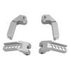 Rc Toys Accessories for Traxxas for TRX4 1/10 4Pcs Aluminum Alloy Adjustable Shock Suspension Mount Bracket RC Crawler Car Upgrade Repairs Parts(Silver) view 3