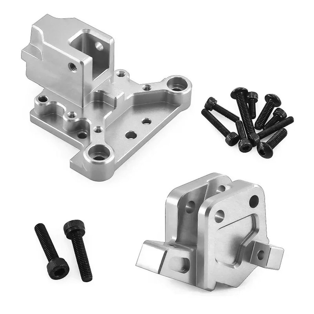 7075 Aluminum Alloy Rear Brace & Wing Bracket for ARRMA 1/8 Kraton Notorious 6S BLX Metal Center Mount(Silver)