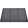 SUNGOOYUE Stamp Collection Album Pages, 9 Hole Stamp Album Page Sheets, Black Background 10 Pack, 218 280mm, 3 Line or 4 Line Layout, for Collectors Organization and Display (3 lines on black view 1