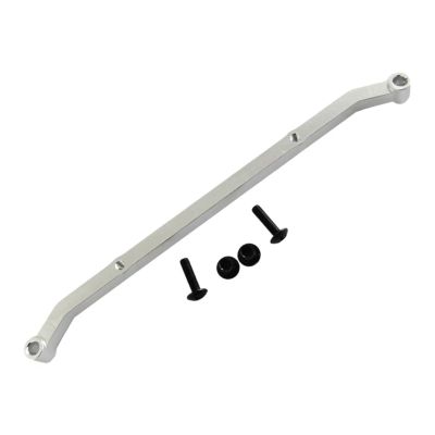 Rc Connecting Rod Compatible with Axial for SCX10 1/10 RC Car Part Aluminum Alloy Steering Link Rod RC Upgrade Part 1pcs Steering Linkage Tie Rod(Silver)