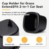 YENANA 1-Pack Replacement Cup Holder Set for Graco Extend2Fit 2-in-1 Car Seat, Injection-Molded Car Seat Replacement Parts view 3