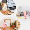 guduling 3 Pcs Desk Duck Outfits, 5.1 x 2.7 Inches Polyester Duck Clothes Accessories for Desktop Decor (Black, Pink, White) view 3