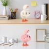 guduling 3 Pcs Desk Duck Outfits, 5.1 x 2.7 Inches Polyester Duck Clothes Accessories for Desktop Decor (Black, Pink, White) view 4