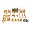 CasdsDtub Metal Modified Parts Compatible with 144010 144001 144002 124017 124019 Remote Control Car(Yellow) view 1