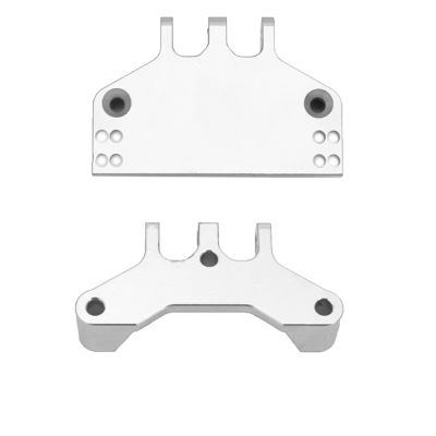 cvking RC Car Upgrade Parts for MN MN86 MN86S MN86KS MN86K 4WD G500 RC Crawler Car Modified Accessories Metal Steering Gear Bracket Servo Base for Seat(White)