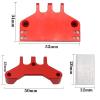 cvking RC Car Upgrade Parts for MN MN86 MN86S MN86KS MN86K 4WD G500 RC Crawler Car Modified Accessories Metal Steering Gear Bracket Servo Base for Seat(White) view 4