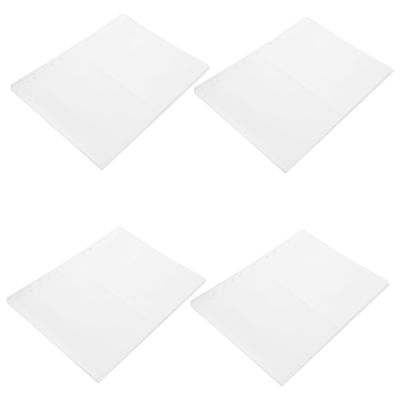 UKCOCO 40pcs Stamp Collection Album Inserts with Single-sided Plastic Sleeves, A4 Binder Pages for Stamp and Photo Storage, High Transparency and Easy Organization for Home and Office