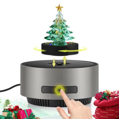 Eoweiot Magnetic Levitation Display Stand - 360 Rotating, Auto Lift/Lower, Supports 400g,for Showcasing Collectibles