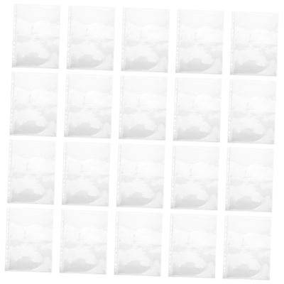 FIXOSHEE A4 Stamp Album Inserts for Collectors 40 Single-sided Stamp Storage Pages with 11-hole Loose-leaf Design and Binder Organizing 4 Packs