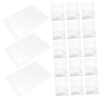 Kisangel 40pcs A4 Single-sided Stamp Album Pages for Binder with High Transparency and Large Capacity, for Stamp Storage Collection and Photo Albums in Office Use