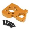 Metal Upgrade Brushless Motor Mount Aluminum Multi-Hole Adjustable Seat for WL 144001 144002 144010 124016 124017 124018 124019 1/12 1/14 Scale RC Car Upgrade Accessories (Gold) view 1