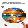 Acrylic Puzzles Suncatcher Window Hanging, 83 Pieces 7.4 Inch Sun Catcher Acrylic Puzzles Garden Decoration for Women Men Mom Birthday Gift Home Decor, Schnauzer Dog Sunflower view 4