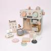 KQFCAZRE Toy Coffee Machine Accessories Included Pretend Espresso Maker Smooth Edges Mini Kitchen Appliance Toys Kids view 3