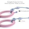 NICINGU 2Pack Silicone Sippy Cup + 2 Toy Straps - Spill Proof Toddler Cup with Adjustable Leash for Stroller High Chair-Blue view 2