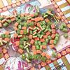 Engraved 160 American Mahjong Tiles - Olive Green & Coral Pink 3-Layer view 4