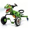 Fancyjoy Dinosaur Pedal Ride on Go-Kart, 4-Wheel Drift Toy Car with Mist Spray, 360 Spin, LED Lights, Music&Roaring Sound, Indoor Outdoor Ride on for Kids Boys GirlsGreen view 2