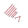 Rc Connecting Rod Compatible with Axial for SCX24 for Deadbolt AXI90081 B17 AXI00004 1/24 RC Crawler Car Upgrade Part CNC Aluminum Alloy for Chassis Links(Red) view 3