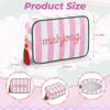 Embroidered Mahjong Tile Bag with Zipper, Mahjong Bag Fits 166 Tiles (1.2 Size),Ideal for Game Night Travel Gatherings Board Game Accessories,9.5 x 6.3 x 3.1 Inches,(Only Empty Bag) view 2