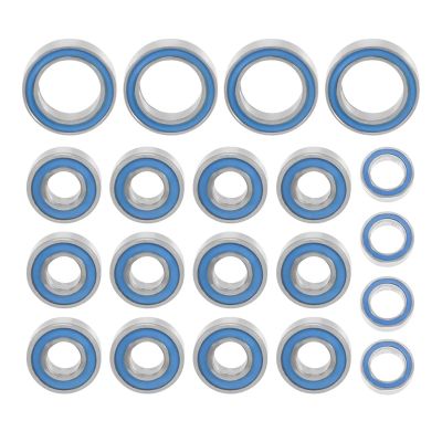 RC Car Sealed Bearings Compatible with Tamiya for TT01 TT01E TT01D TT02B 1/10 RC Car Upgrades Parts Accessories 20PCS Rubber Sealed Ball Bearing Kit