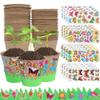 NewGtuizi Kids Plant Growing Kit, Paint & Plant Flower Growing Kit with 30 Peat Pots, 20 Sticker & Fences, Kids Planting for Girls & Boys, Ages 5+ view 1