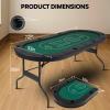 FAHKNS 72" Portable Poker Table, Blackjack Table, Folding Poker Table view 2