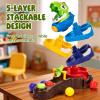 Caiuiyda Dinosaur Ball Drop Toy with Rotating Head Montessori Toys view 4