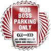 Mob Boss Parking Only Tattoos Backyard Decor | Girly Cover Removable Decal Pack(6X9CM) view 1