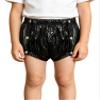Kvysinly Boys Girls Swim Diaper Cover Wet Look Special Needs Clothing Reusable Plastic Panites Training Pants Black 14 Years view 2