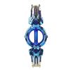 Dpofirs Double Ended Retractable Sword Toy, Rotating Double Edged Saber with Multiple LED Lighting Styles, Extendable Glowing Light Up Sword, Innovative Safe Toy for Kids (Blue) view 2