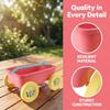 Wsymxuo Sand Pull Cart Toy Colorful Children's Sand Wagon Four-Wheeled Kids Utility Wagon for Outdoor view 2