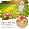 Wsymxuo Sand Pull Cart Toy Colorful Children's Sand Wagon Four-Wheeled Kids Utility Wagon for Outdoor view 4