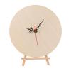 Kisangel 1 Set DIY Wooden Clock Face: 7.87" Circular Unfinished Wooden Dial with Quartz Movement & Pointer, Tabletop Display Plaque for Kids Early Learning Home Decoration view 1