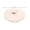 Kisangel 1 Set DIY Wooden Clock Face: 7.87" Circular Unfinished Wooden Dial with Quartz Movement & Pointer, Tabletop Display Plaque for Kids Early Learning Home Decoration view 2