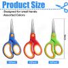 Lanties 50 Pack 5.5 Inch Right and Left Handed Scissors, Blunt Tip Safety Scissors with Comfort Grip for Home, Office, Craft Room view 2