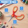 Lanties 50 Pack 5.5 Inch Right and Left Handed Scissors, Blunt Tip Safety Scissors with Comfort Grip for Home, Office, Craft Room view 3