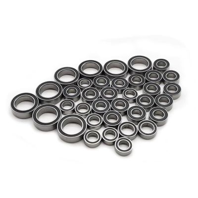 Rc Bearings for Traxxas for Mini for Slash for E-Revo for Summit for Rally 1/16 36Pcs Complete Ball Bearings Kit Chrome Steel Black Rubber Sealed RC Car