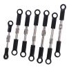 Rc Connecting Rod Compatible with Wltoys 144001 144010 124016 124017 124019 RC Car Spare Parts 7Pcs Front Rear Tie Rod Linkage Servo Link Rod Set view 1