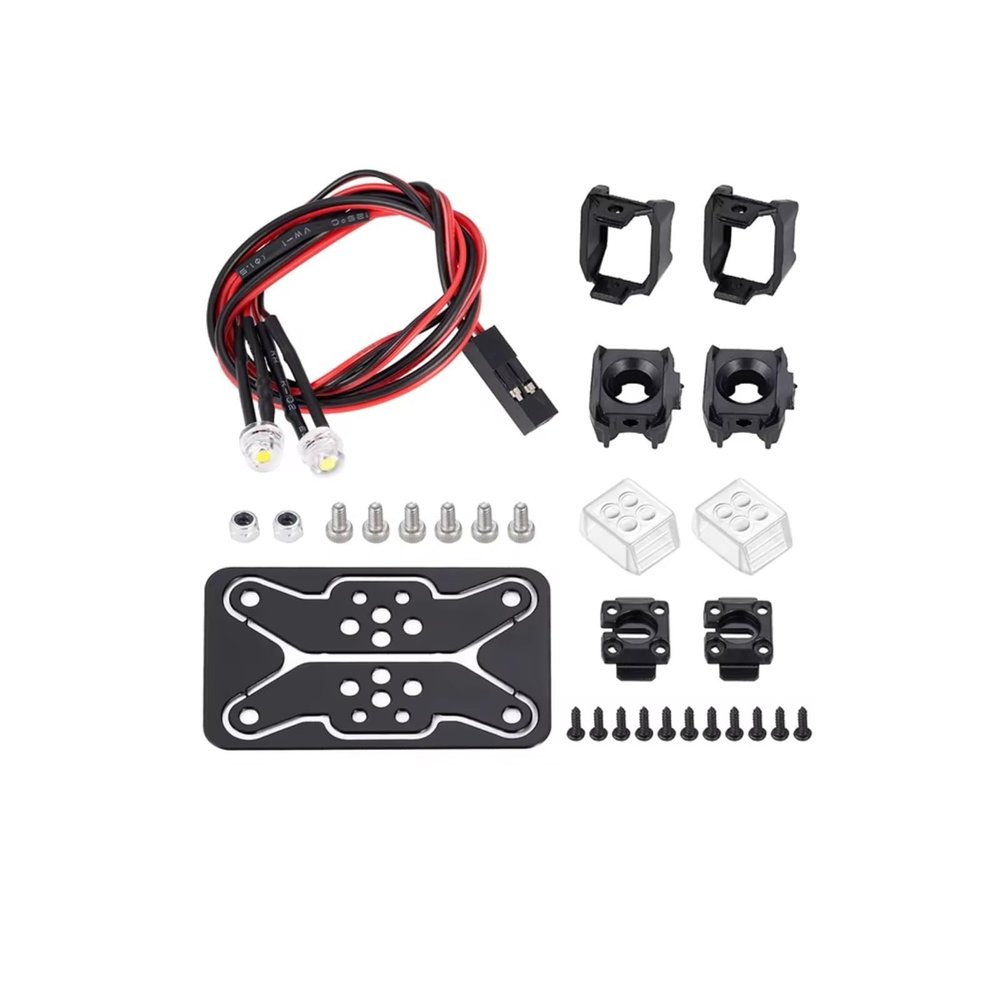 Rc Spotlight Strip for Axial for SCX10 for TRX4 1/10 12 18mm Lights Headlights Taillight Night Spotlight RC Crawler Car Upgrade Accessories(White,12mm)