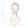 FytStycale Mannequin Head Bust Molded Mannequin Head with Shoulders Skin-Tone for Cosplay Styling view 3