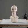 FytStycale Mannequin Head Bust Molded Mannequin Head with Shoulders Skin-Tone for Cosplay Styling view 4