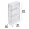 predolo Acrylic Display Case for Models, Display Cabinet with Hinged Door, Collectible Display Case for Figurines, 2L Countertop Showcase , Three-Layer, 22CM Width view 4