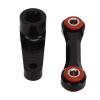 RC Servo Horns Set Aluminum Alloy Easy Replaceable 23T RC Servo Horns Steering Gear Rod for ARRMA 1/7 1/8 (Black) view 2