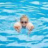 Linjinx 4 Pack Arm Floaties Swimming Rings for Kids Children Adults Learning Swim Training Aids Foldable Orange One Size view 2