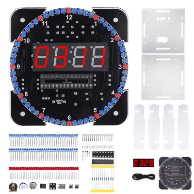 Smart Digital Clock for Electronics, Decorative and Educational Timing and Alarm for Electronics Soldering Practice Education