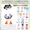JolliLudo 12 Set 7 Inch Desk Goose Outfits Set,Vacation view 3