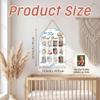 Eyouyeqi Blue Balloon Bear My First Year Photo Board, One Happy Birthday Decorations for Baby Girl Boy, 12 Month Milestone Picture Display, Newborn Keepsake Frame for 1st Party Decor Prop -12 view 2