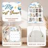 Eyouyeqi Blue Balloon Bear My First Year Photo Board, One Happy Birthday Decorations for Baby Girl Boy, 12 Month Milestone Picture Display, Newborn Keepsake Frame for 1st Party Decor Prop -12 view 3