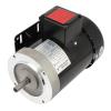 MA0520F Electric Motor 2HP 3450RPM 3 Phase 208-230/460V 56C TEFC Heavy Duty Ball Bearings Removable Base view 2