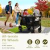 Kinder King Wagon Stroller for 2 Kids, Shock-Absorbing Wheel, Black&Grey view 4
