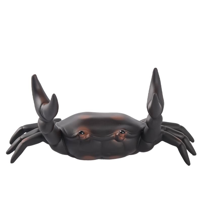 ENGENDER Kung Fu Tea Pet Ceramic Purple Sand Kung Fu Tea Set Creative Pet Ornaments Crab Play Table Fortune